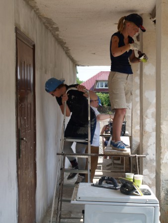 Iedereen is hard aan het werk